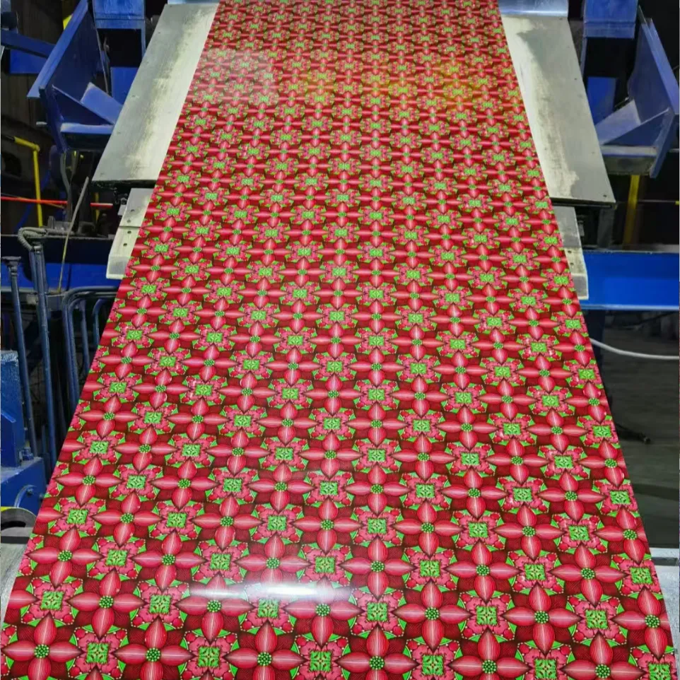 Рулоны стали с цветным покрытием и цветным узором